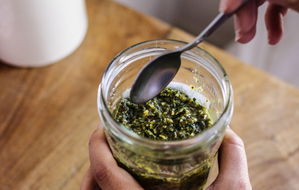 Sauce pesto basilic