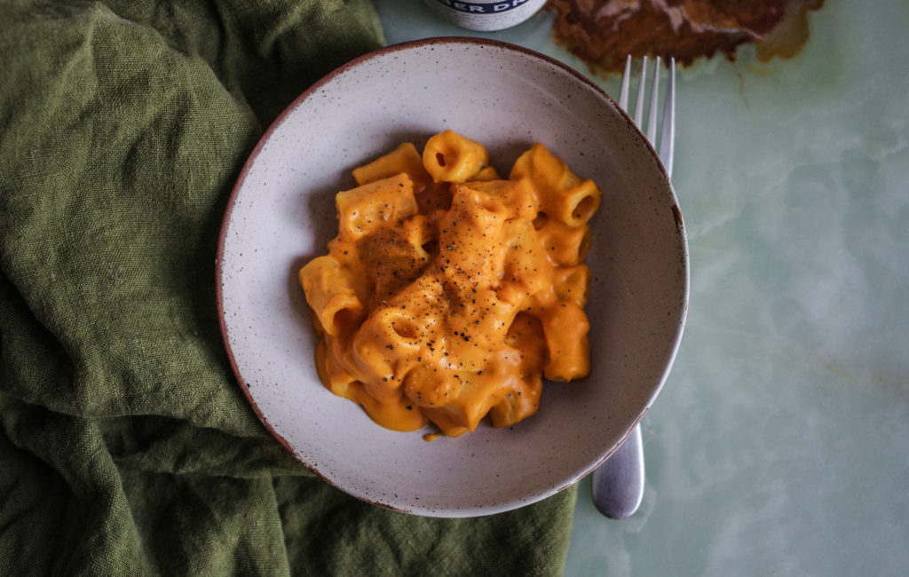 Pasta sauce potimarron parmesan