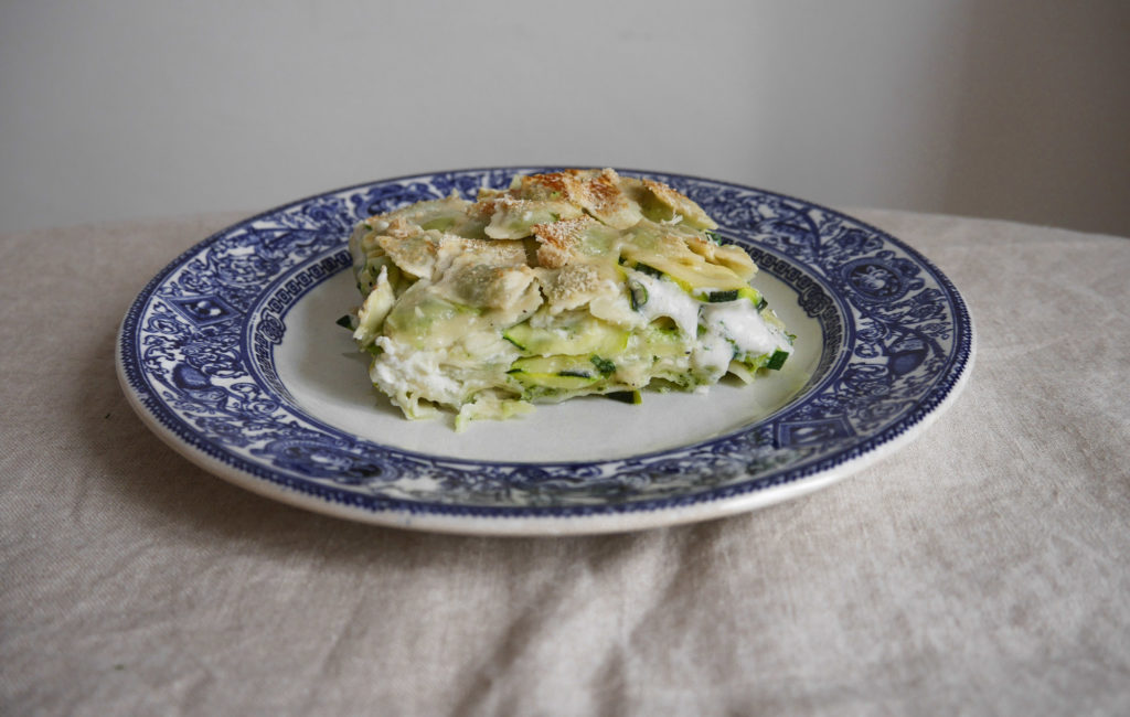 Gratin ravioles-courgettes